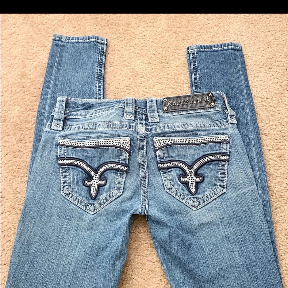 Rock Revival Skinny Jeans Size 24